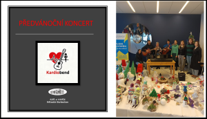Předvánoční minikoncert školní kapely Kardiobend