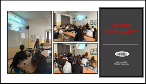 Seminář o ošetřování ran pro 2. ročník