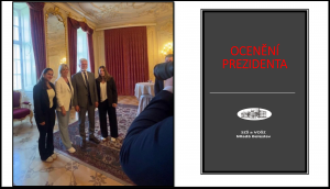 Ocenění od prezidenta pro naši studentku